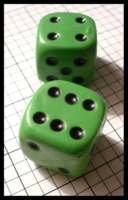 Dice : Dice - 6D - Rubber Green - SK Collection buy Nov 2010